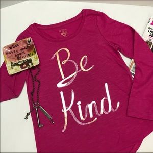 Be Kind Long Sleeve Tee for Girls